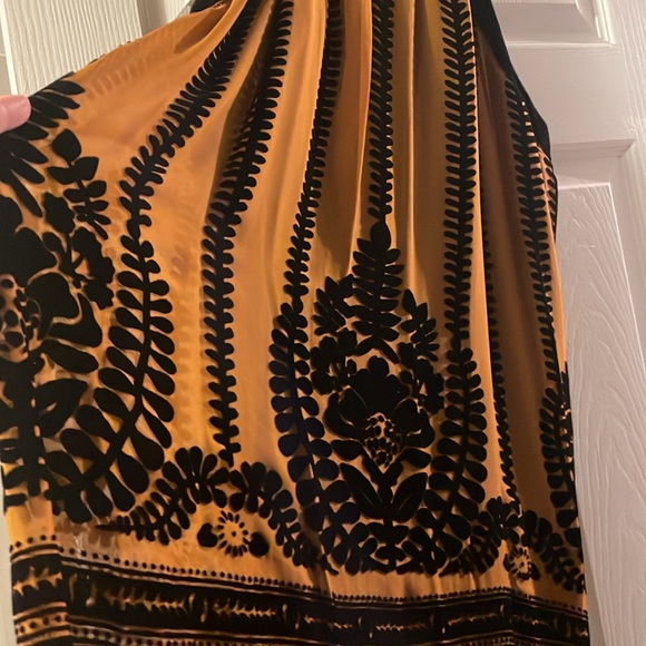 Vintage M.S.S.P Y2K Velvet burnout halter dress - Picture 4 of 13